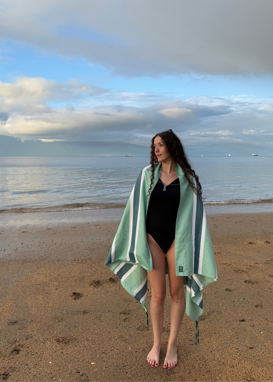 Green Stripe Beach Bunk