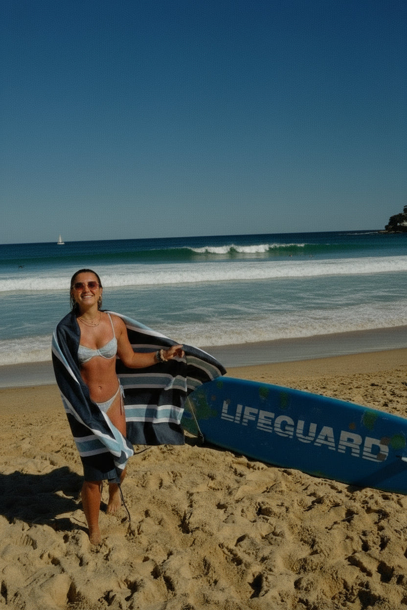 Blue Stripe Beach Bunk